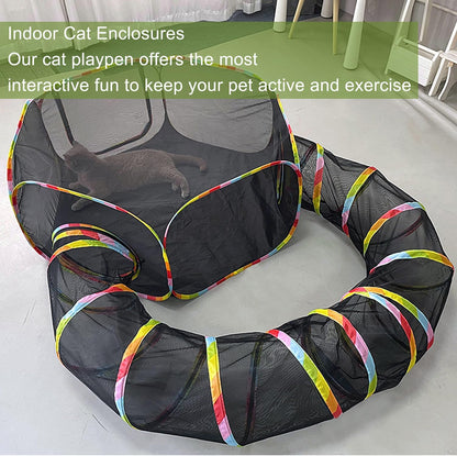 Outdoor Cat Enclosure and Play Tent 