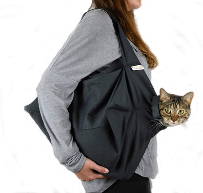 Cozy Comfort Carrier - Large Soft Red Cat Carrier and Cat Restraint Bag for Nail Trimming, Vet Visits, Medication Administration, Dental Care, and Travel