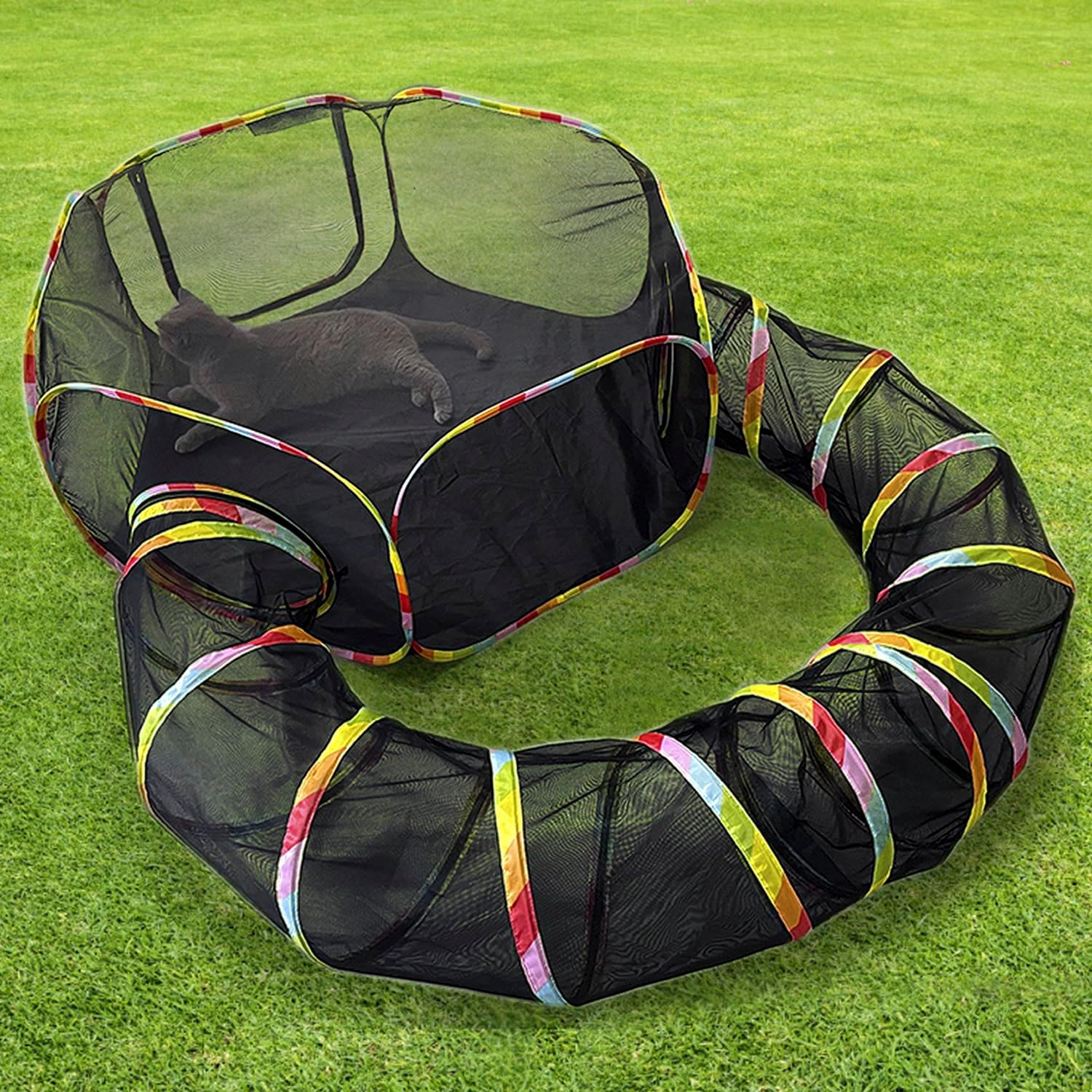 Outdoor Cat Enclosure and Play Tent 