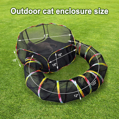 Outdoor Cat Enclosure and Play Tent 