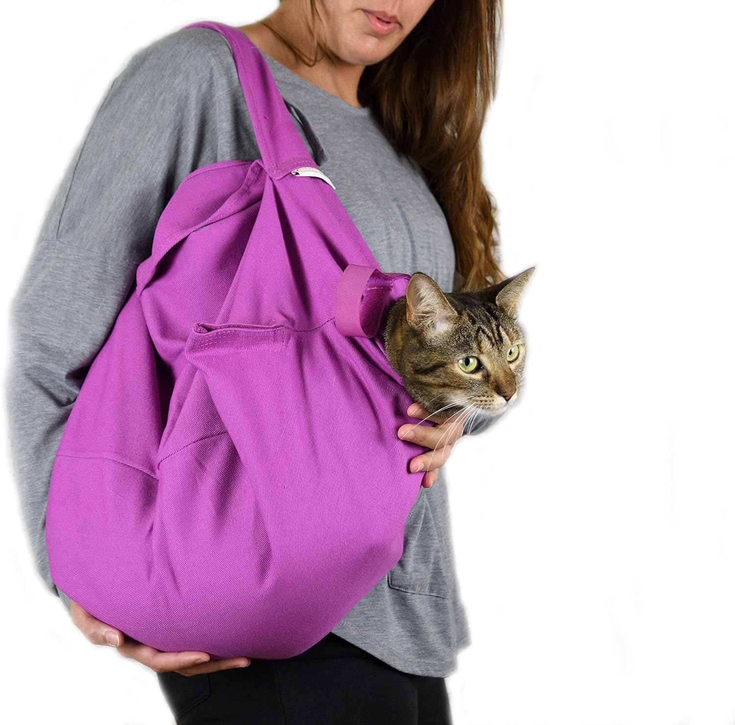 Cozy Comfort Carrier - Large Soft Red Cat Carrier and Cat Restraint Bag for Nail Trimming, Vet Visits, Medication Administration, Dental Care, and Travel