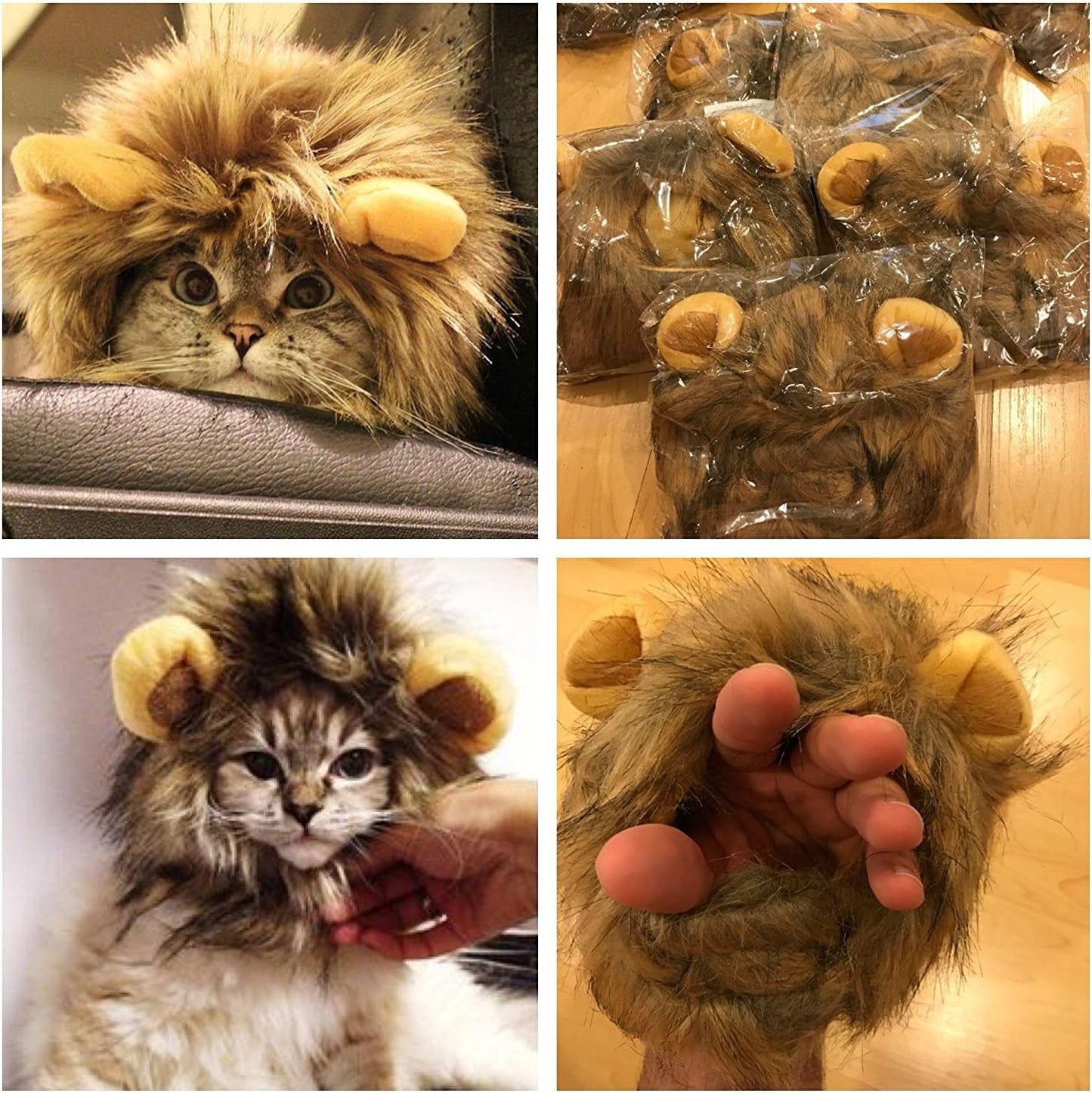 Lion Mane Costume for Cats